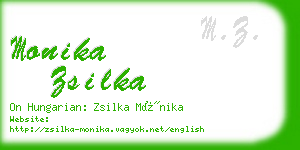 monika zsilka business card